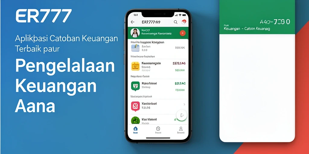 Tampilan antarmuka ER777 yang user-friendly untuk pencatatan keuangan.