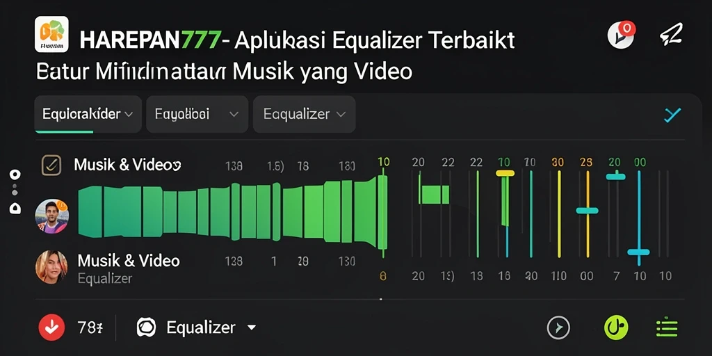 Antarmuka pengguna <strong>HARAPAN777</strong> yang menampilkan kontrol equalizer yang mudah diakses.