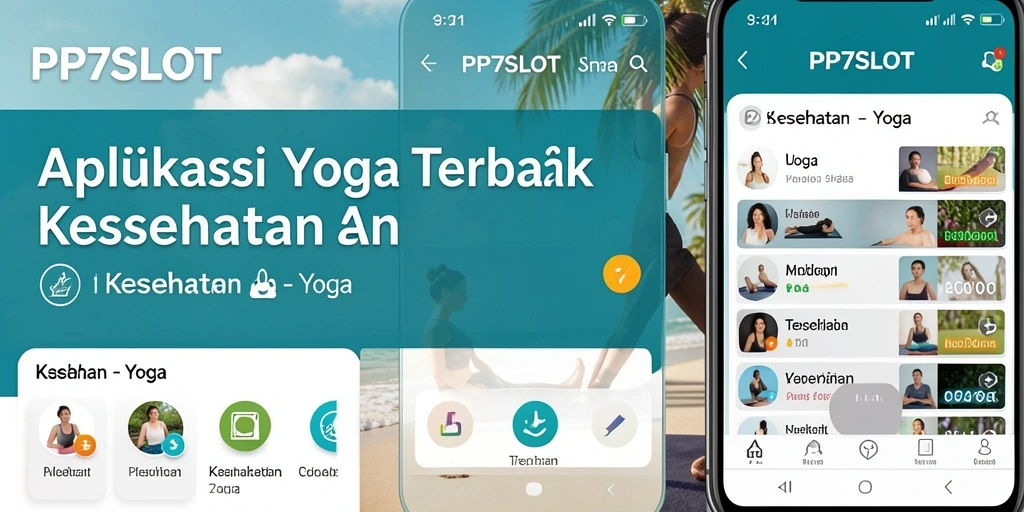 Antarmuka intuitif aplikasi PP7SLOT menampilkan berbagai posisi yoga.