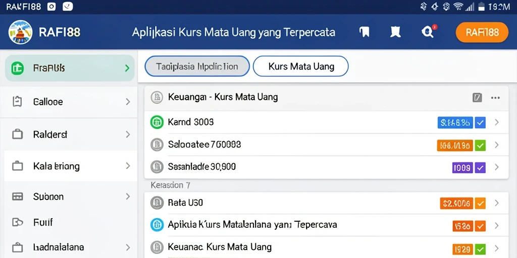 Tampilan antarmuka RAFI88 yang modern dan informatif.