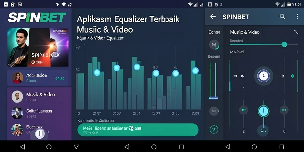 Antarmuka SPINBET yang memudahkan pengguna dalam mengatur Equalizer.