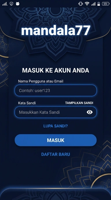 Masuk Akun Mandala77 untuk Pengguna Android Indonesia